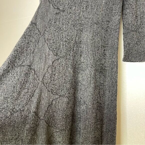 Free People Asymmetrical Hem Fringe Wool Sweater Dress M - Picture 2 of 5